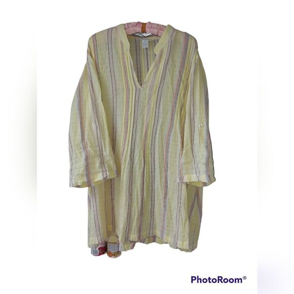 Lovely Soft Surroundings Semi Sheer Tunic Blouse/ Coverup Size XL - Picture 1 of 5